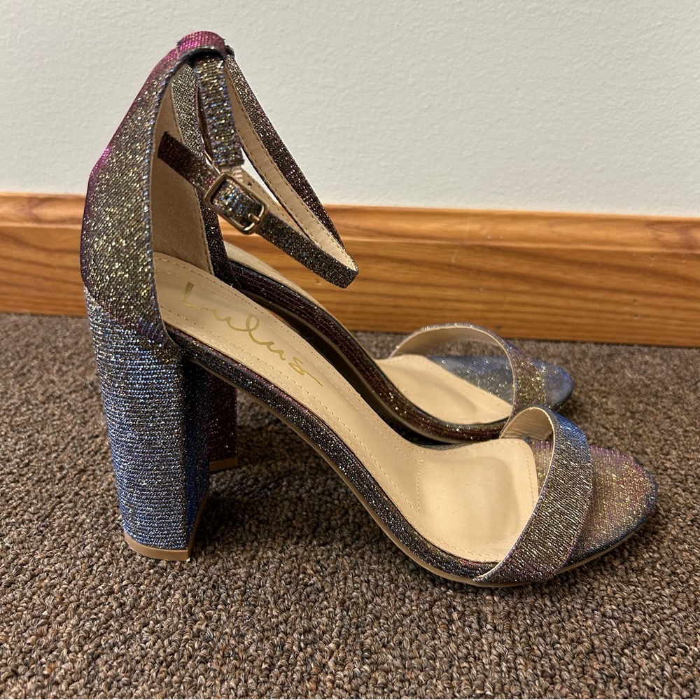 Lulu’s • Iridescent High Heel Dressy Shoes - Picture 5 of 5